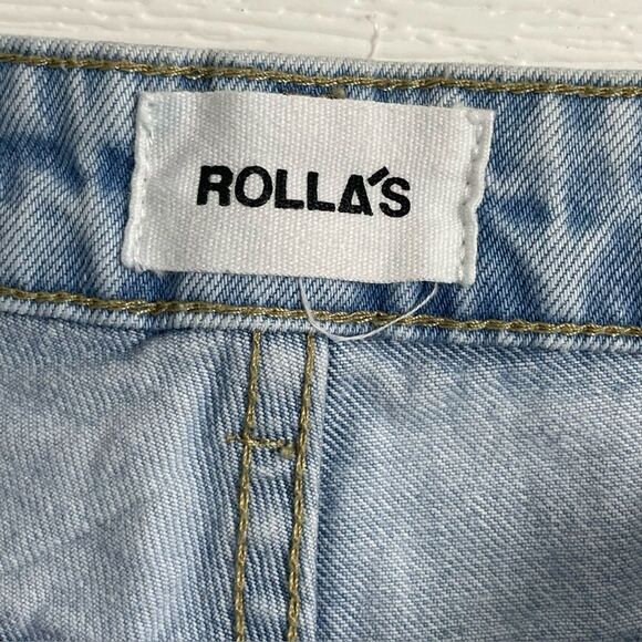 ROLLA’S Original High Rise Straight Denim in Sunbleach Worn Size 29 Jeans - Picture 9 of 12